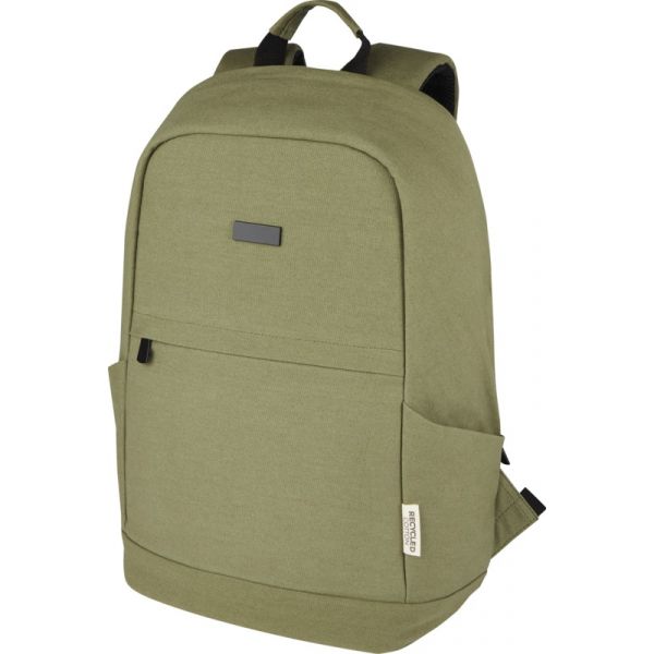 156 G R Srecycledcanvasantitheftlaptopbackpack18 L Olive