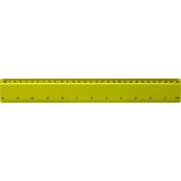 30cmplasticruler Lime