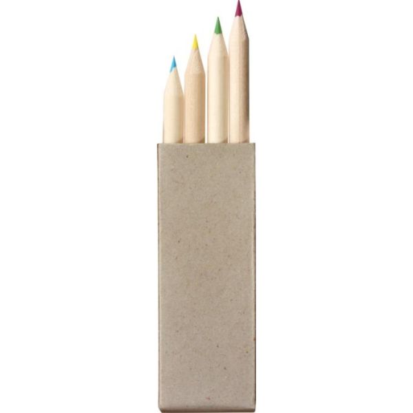 4piececolouredpencilset Lightgrey
