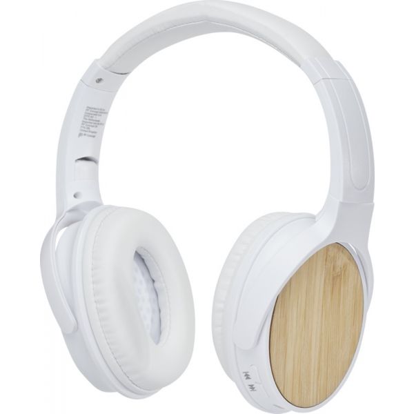 Bamboo Bluetoothheadphoneswithmicrophone Beige
