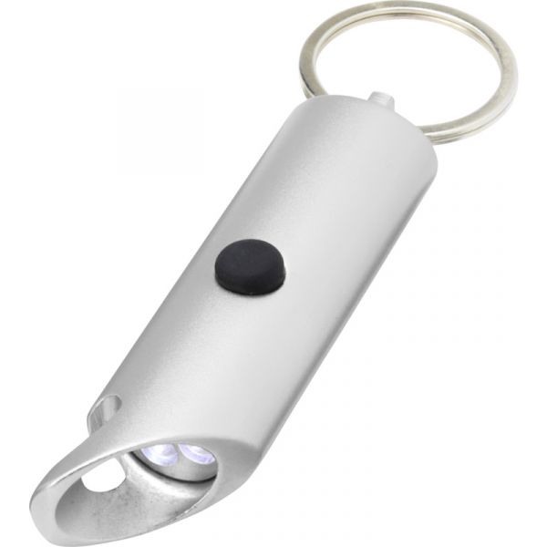 R C Srecycledaluminium I P X L E Dlightandbottleopenerwithkeychain Silver