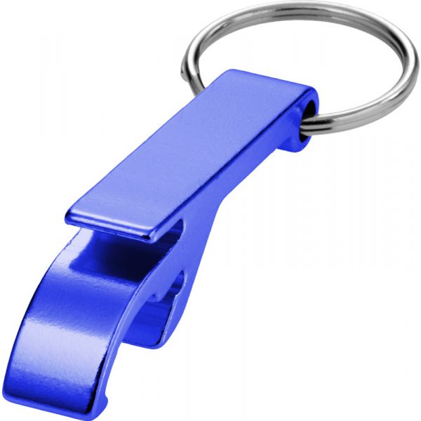 R C Srecycledaluminiumbottleandcanopenerwithkeychain Royalblue